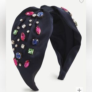 J. Crew Wide Knot Headband with Jewels